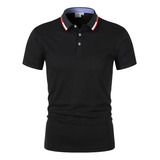 Polo Para Hombre, Camiseta De Punto De Manga Corta