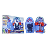 Playset Quartel General 2 Em 1 Com Veiculo E Boneco Pj Masks