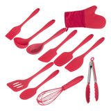 Kit De Utensílios Weck Silicone Vermelha