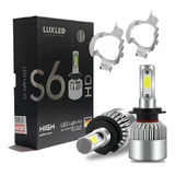 Led Cree Kit H7 S6 + Adaptadores Volkswagen Bora Linea Nueva