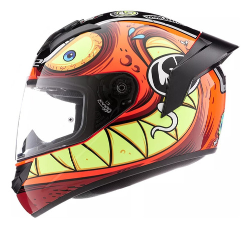 Casco Moto Ls2 352 Rookie + Spoiler Aleron Edicion Limitada