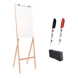 Flip Chart Lousa Quadro Branco + 2 Canetas + Apagador Brinde