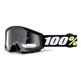 Gafas De Motocross 100% Strata Mini Black Para Jóvenes