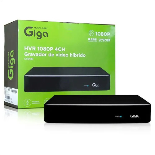 Gravador Dvr Giga Série 4cn Openhd Orion Híbrido 1080p 4mp