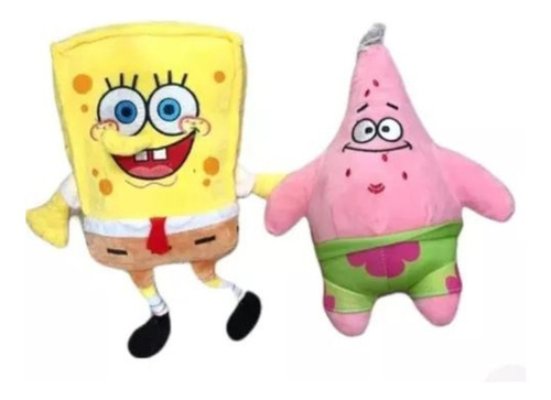 Muñecos De Peluche X1 Bob Esponja O Patricio Estrella 25cm