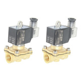 110v Ac Electric Solenoide Válvula De Agua Aire Gas, Combust