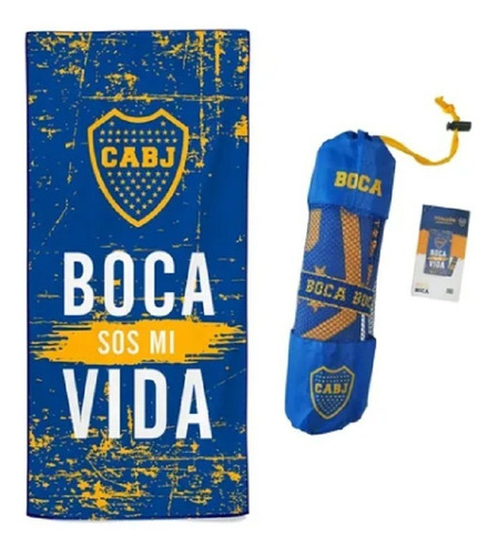 Toallon Secado Rapido Futbol Original Microfibra + Bolsa