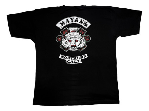 Camiseta Sons Of Anarchy - Samcro Mayans - Plus Size Algodão