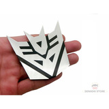 Transformers Adesivo Emblema Alumínio Decepticons 