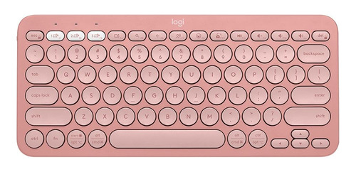 Teclado Bluetooth Logitech Pebble Keys 2 K380s Rosa