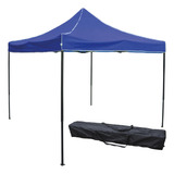 Gazebo Plegable Acero Pared Impermeable 3x3 Azul