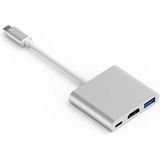 Adaptador Usb Tipo C A Hdmi 4k + Usb 3.0 Estándar 