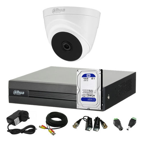 Kit Seguridad Dahua Full Hd 4 Ch+ 1 Domo Interior +disco 1tb