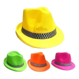 1 Gorros Sombreros Tanguero   Fluor Fiesta Cumpleaños Bodas