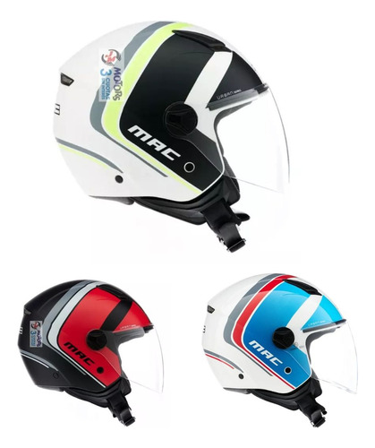 Jm Nuñez Casco Abierto Moto Mac Beat Cyrus