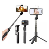 Selfie Stick Bluetooth Trípode Con Luz Led Giratoria Control