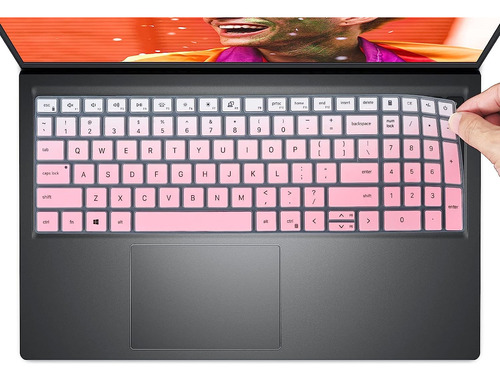 Protector De Teclado Dell Inspiron 15 3000 5000 7000 Rosa