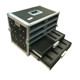 Case Rack Para Microfones 6 Bases E 2 Gavetas