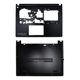 Carcaça Completa Lenovo Ideapad S400 S405 S410 S415 Preta Nf