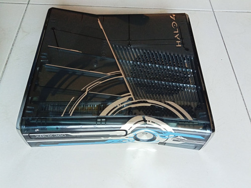 Carcasa Para Consola Xbox360 Slim Versión Halo 4