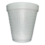 Vaso De Unicel #10 Caja Con 20 Paq 25 Piezas C/u Térmico Ful Color Blanco