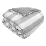 Acolchado Edredon King Rayado Sensacion Duvet Varios Colores