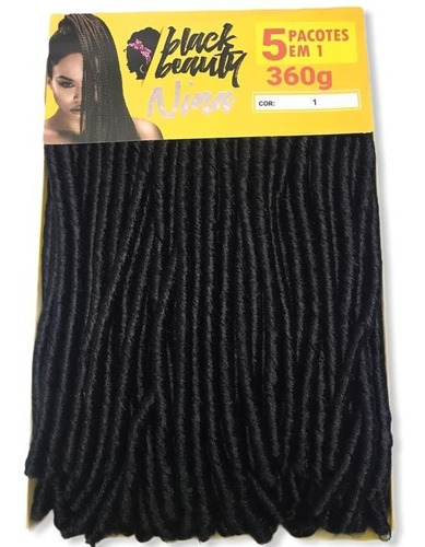Cabelo Nina Pacotao Black Beauty Crochet Braid 360 Gramas   