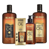 Capilatis Natural Oil Argan Shampoo + Bálsamo + Trat + Oleo