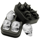 Molde 3d 4 Calaveras Mediano Para Hielo Chocolates Jabon 