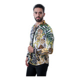 Camisa Barocco Lsr17 Pedreria Fina 100% Original