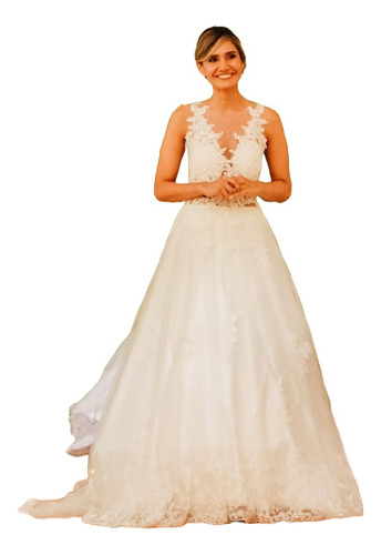 Vestido De Novia Para Matrimonio Color Blanco