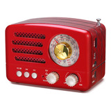 Prunus J-160 Pequena Radio Retro Vintage Con Bluetooth, Radi