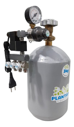 Kit Completo De Co2 P/ Aquário C/ Cilindro 3kg E 3 Saídas