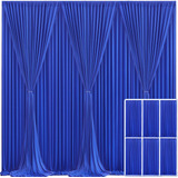 6 Paneles De Cortina Tipo Telón De Color Azul Real Para Fies