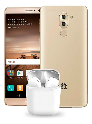 Celular Huawei Mate 9 Lite 32 Gb Dorado 3 Gb Ram Nuevo + Audífonos De Regalo