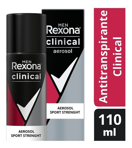 Rexona Men Clinical Sport Strength X110ml Pack X 3u