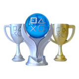 Minitrofeos Playstation - Platino, Oro, Plata Y Bronce En 3d