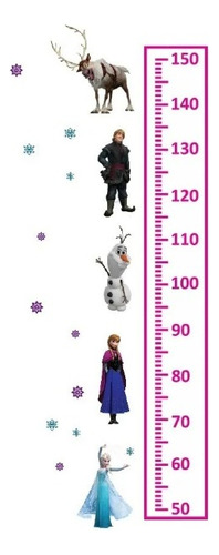 Medidor Infantil Niñas Frozen - Regla 1m Figuras 20cm