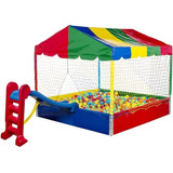 Combo Piscina De Bolinhas 1,5m+ Escorrega Infantil+ Bolinhas