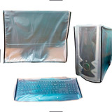 Kit Capa Teclado Monitor E Cpu 20 21 22 Transparente 