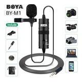 Microfone Boya By-m1 Condensador  Omnidirecional Preto
