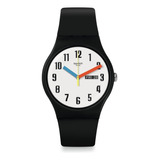 Reloj Swatch Elementary Unisex Negro (modelo: So29b705)