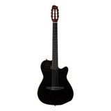 Guitarra Criolla Clásica Godin Multiac Acs Para Diestros Black