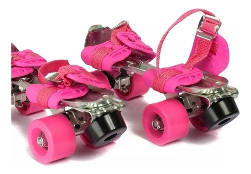 Patines Pro Class De Metal Extensibles 28 Al 41 Rosa