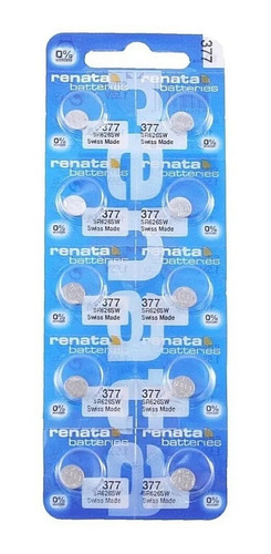 10 X Pilas Renata 377  Sr 626 Original Suiza Blister Cerrado