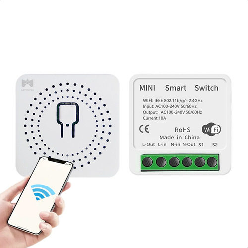 Lnterruptor Relé Inteligente Wifi Enchufe Luz Tuya Smartlife