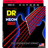Dr Strings Hi-def Neon Red Coated Medium (10-46) Cuerdas