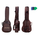 Bag Capa Cargo Acolchoada P/ Violão Folk Strinberg Marrom