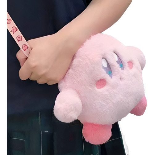 Maleta Viaje Niño Escolar Morral Kirby Peluche Bolso Encanto