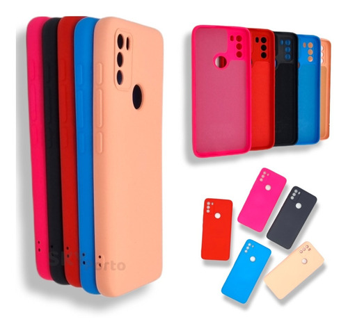 Funda Para Motorola De Silicona Con Felpa + Film Hidrogel